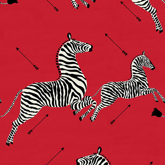 Zebras Outdoor Masai Red by Scalamandre
 Fabric Scalamandre
 Fabric Zebras Outdoor Masai RedFabric ZEBRAS 100% SOLUTION DYED POLYESTER ITALY </p><p>Repeat: H: 39.25", V: 27.5" 55.5" - Fabric Carolina -