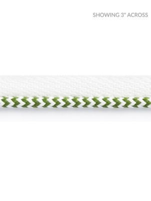 Zig Zag Cord Palm SCC3130004 by Scalamandre Designer Trim ISOLA INDOOR / OUTDOOR 99% POLYOLEFIN, 1% POLYESTER UNITED KINGDOM HEAVY DUTY Horizontal: and Vertical: 0.25 - Swanky Fabrics -