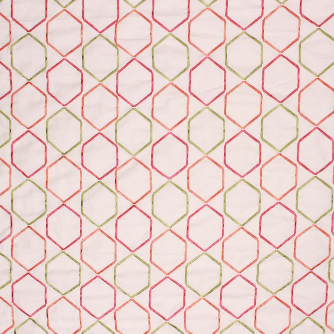 Stoneleigh Trellis Carnival by RM CoCo Designer Fabric Inspired Living Vol 3 32% Viscose 28% Polyester 28% Linen 10% Rayon See Sample 0 Horizontal: 7.5 and Vertical: 15.2 54 - Swanky Fabrics -
