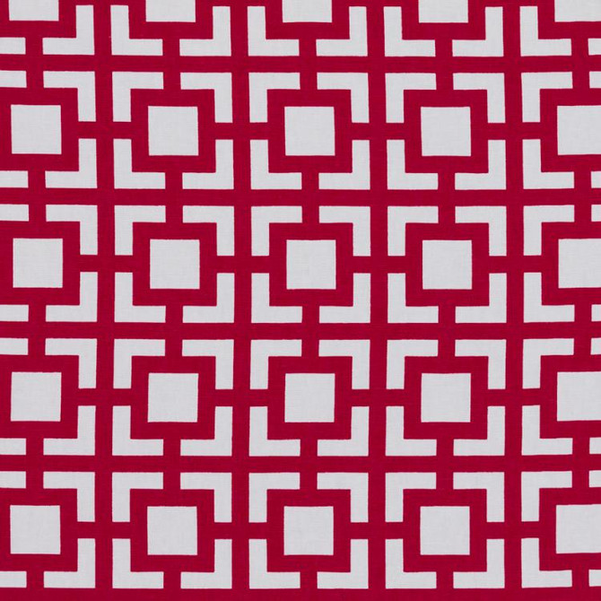 Imari Fret Carmine by RM CoCo Designer Fabric Finishing Touches Vol 8 100% Cotton 15000 Horizontal: 3.625 and Vertical: 3.625 54 - Swanky Fabrics -