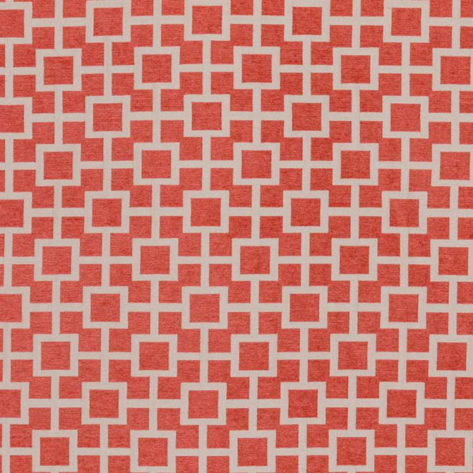 Ming Fret Coral by RM CoCo Designer Fabric Finishing Touches Vol 7 70% Rayon, 30% Polyester - Dry clean only Horizontal: 3.625 and Vertical: 3.625 58 - Swanky Fabrics -