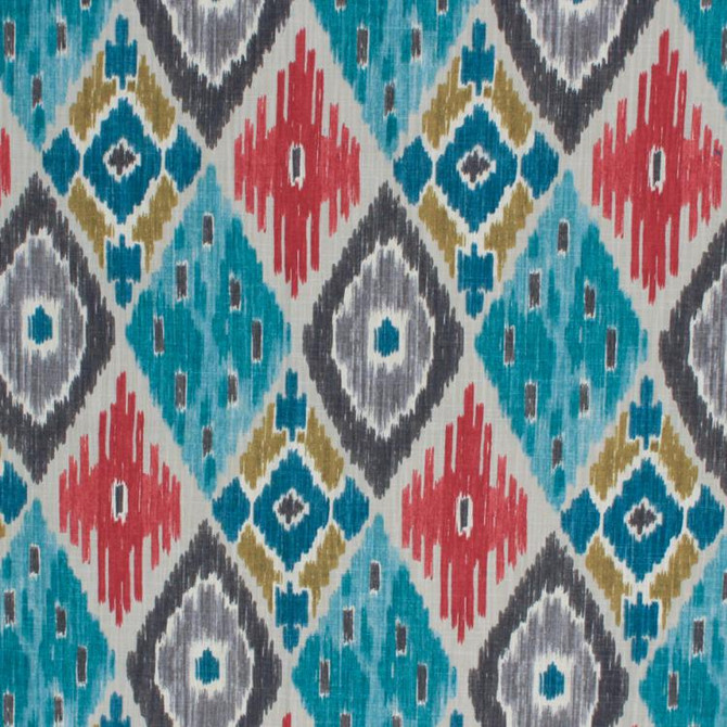 Chimayo Ikat Fiesta by RM CoCo Designer Fabric Inspired Living Vol 11 100% Cotton - Dry clean only Horizontal: 13.5 and Vertical: 27 54 - Swanky Fabrics -
