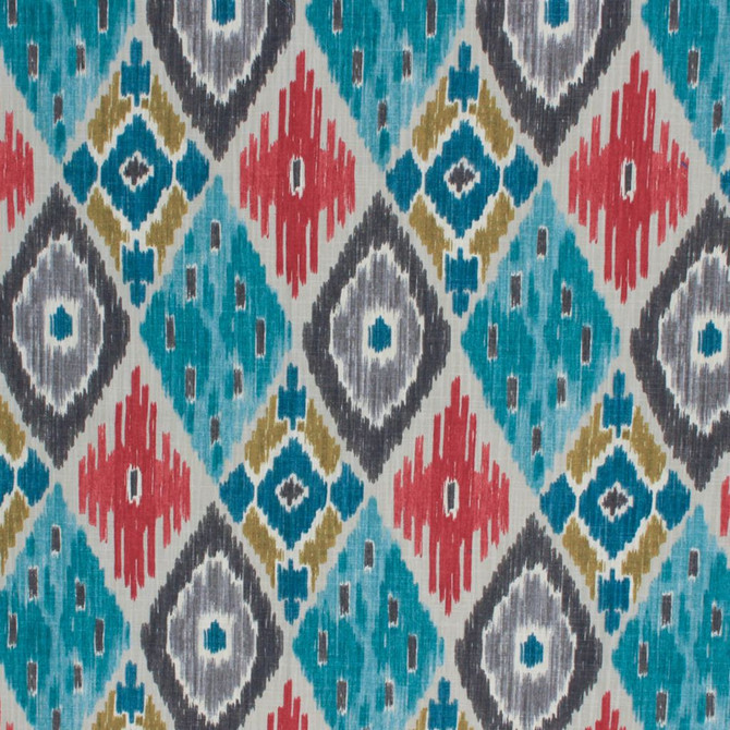 Chimayo Ikat Fiesta by RM CoCo Designer Fabric Inspired Living Vol 11 100% Cotton See Sample 0 Horizontal: 13.5 and Vertical: 27 54 - Swanky Fabrics -