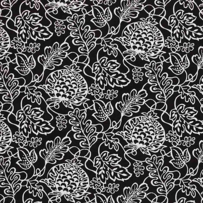 Bali Hai Io Midnight by RM CoCo Designer Fabric Veranda 100% Olefin - Dry clean only Horizontal: 20 and Vertical: 12.8 54 - Swanky Fabrics -