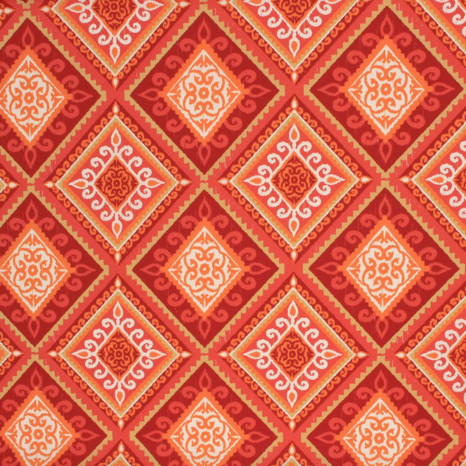 Majorca Io Coral by RM CoCo Designer Fabric Veranda 100% Polyester See Sample 0 Horizontal: 12.75 and Vertical: 12.5 56 - Swanky Fabrics -