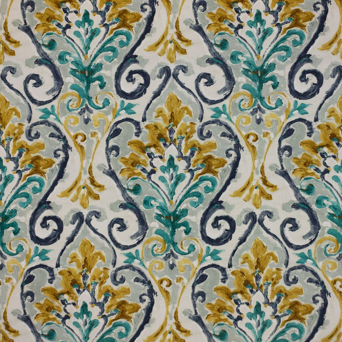 Constantinople Aegean by RM CoCo Designer Fabric Inspired Living Vol 16 100% Cotton See Sample 0 Horizontal: 13.5823.25 55  - Swanky Fabrics -