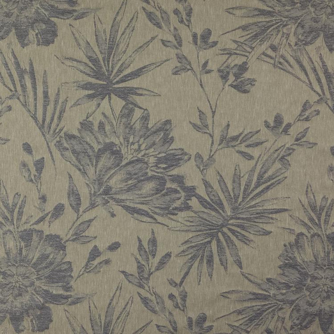 Palmara Blue Smoke by RM CoCo Designer Fabric Inspired Living Vol 16 56% Polyester 44% Cotton - Dry clean only Horizontal: 27.17 and Vertical: 25.39 55 - Swanky Fabrics -