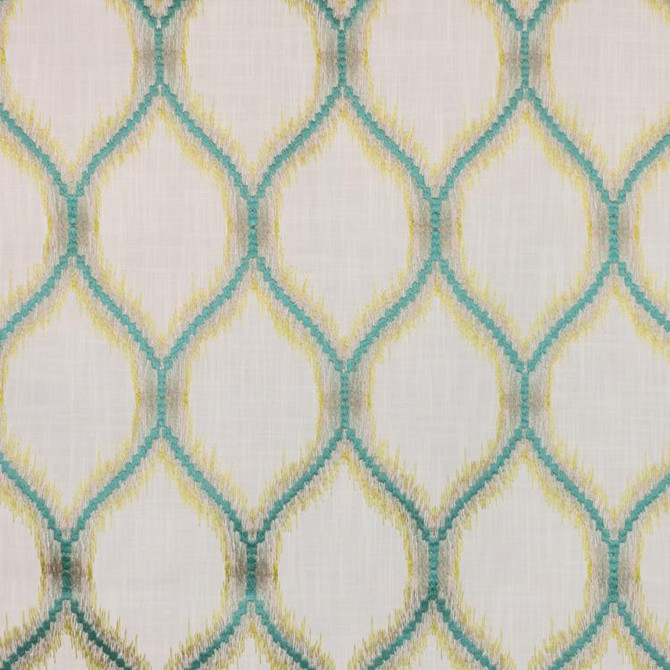 Watershed Trellis Seaglass by RM CoCo Designer Fabric Inspired Living Vol 17 52% Polyester 48% Cotton Horizontal: 6.875 and Vertical: 12 54 - Swanky Fabrics -
