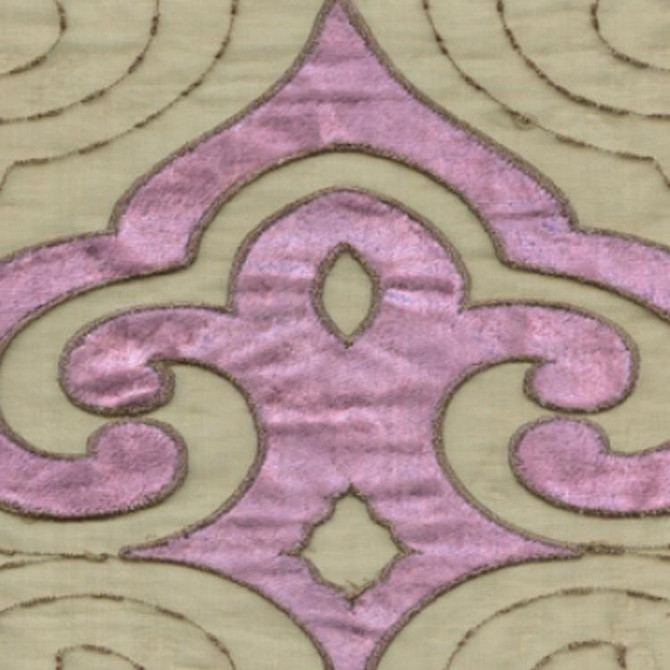 Dream House Lavender by RM CoCo Designer Fabric True To Life - Wesco 100% VISCOSE APPLIQUE 100% VISC Horizontal: 8.25 and Vertical: 7.75 49.5 - Swanky Fabrics -