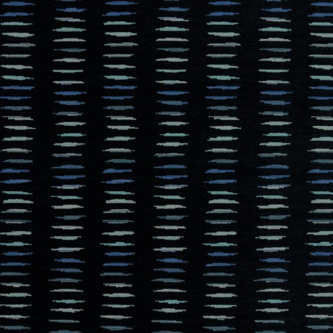 Argyle Stripe Midnight by RM CoCo Designer Fabric Prive Vol 3 97% Polyester 3% Cotton Horizontal: 25.5 and Vertical: 5.38 54 - Swanky Fabrics -