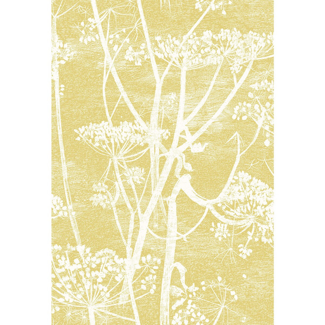 Cow Parsley Wht & Chartre by Cole & Son Designer Fabric COLE & SON CONTEMPORARY FABRICS COTTON - 100% Italy HEAVY Horizontal: 18.5 and Vertical: 28 55.5 - Swanky Fabrics -