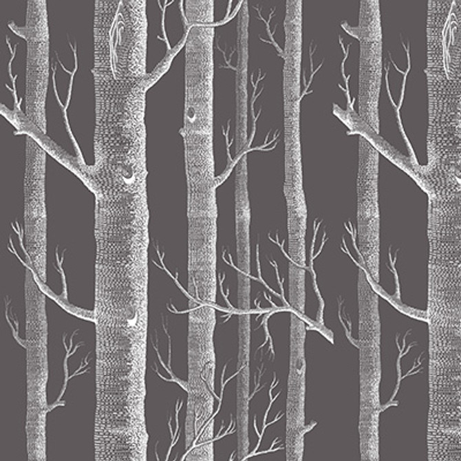 Woods Wht Char by Cole & Son Designer Fabric