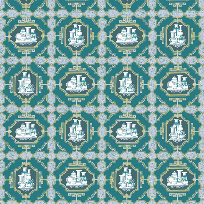 Porcelanas Esmeralda by Gaston Y Daniela Fabric Gaston Y Daniela Fabric Porcelanas EsmeraldaFabric GASTON LIBRERIA COTTON - 100% Italy </p><p>Repeat: H: 25.61, V: 24.62 52 - Fabric Carolina -