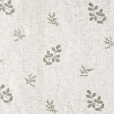 Heath Sprig Ivory by G P & J Baker Designer Fabric OLEANDER COLLECTION LINEN - 85%;POLYESTER - 10%;COTTON - 5% France - Horizontal: 12.608 and Vertical: 12.608 53.19 - Swanky Fabrics -