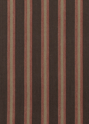 Chester Stripe Woodsmoke/Russet by Mulberry Designer Fabric