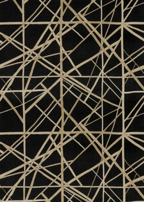 Channels Velvet Onyx/Almond by Lee Jofa Modern Designer Fabric