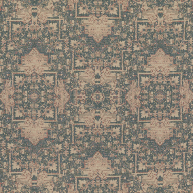 Faded Tapestry Blue/Stone by Mulberry Designer Fabric MODERN COUNTRY I COTTON - 75%;ACRYLIC - 18%;NYLON - 7% Italy - Horizontal: 27.58 and Vertical: 46.492 55.16 - Swanky Fabrics -