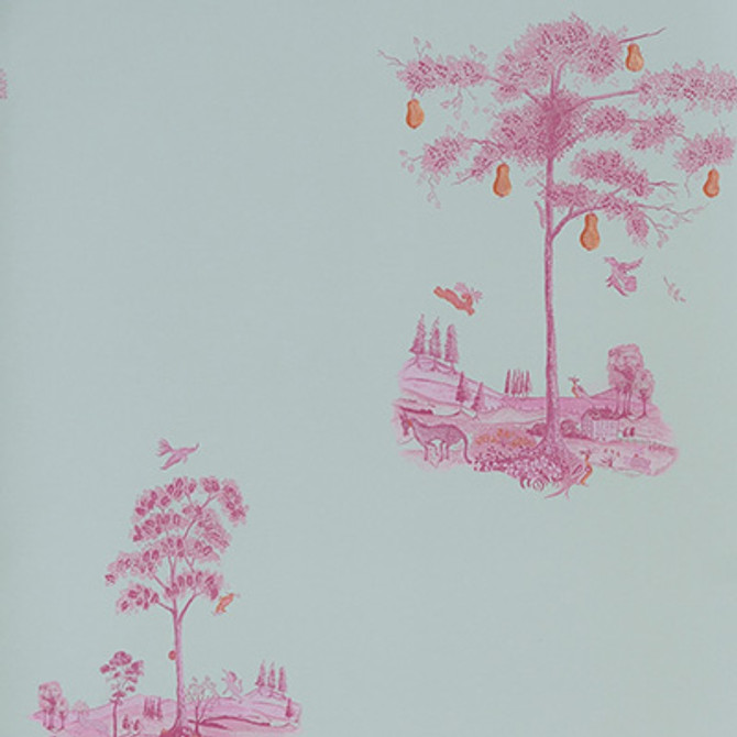 Pear Tree Sunrise Pink by Kravet Couture Designer Wallcovering
