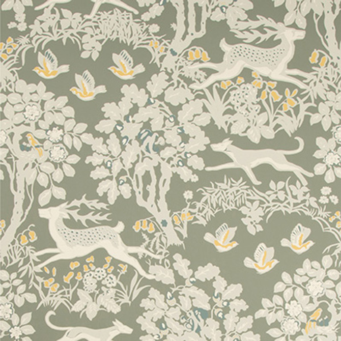 Mille Fleur Wp Silver by Lee Jofa Designer Wallcovering