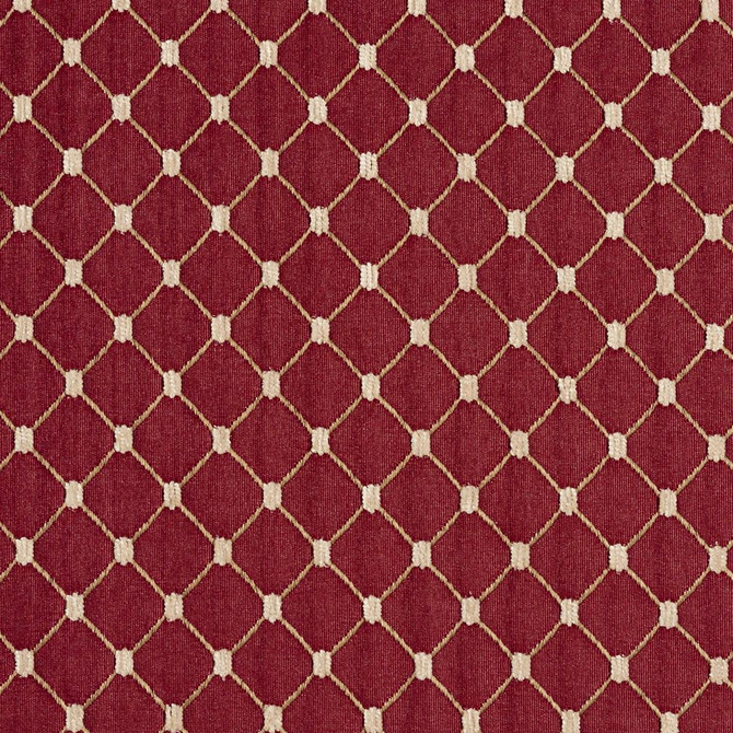 2652 Crimson/Diamond by Charlotte Designer Fabric Uptown Jacquards VI 100% Woven Polyester Asia Exceeds 116,000 Wyzenbeek Rubs (Heavy Duty) </p><p>Repeat: Horizontal: 1.75" x Vertical: 1.5" 54 Inches - Swanky Fabrics -