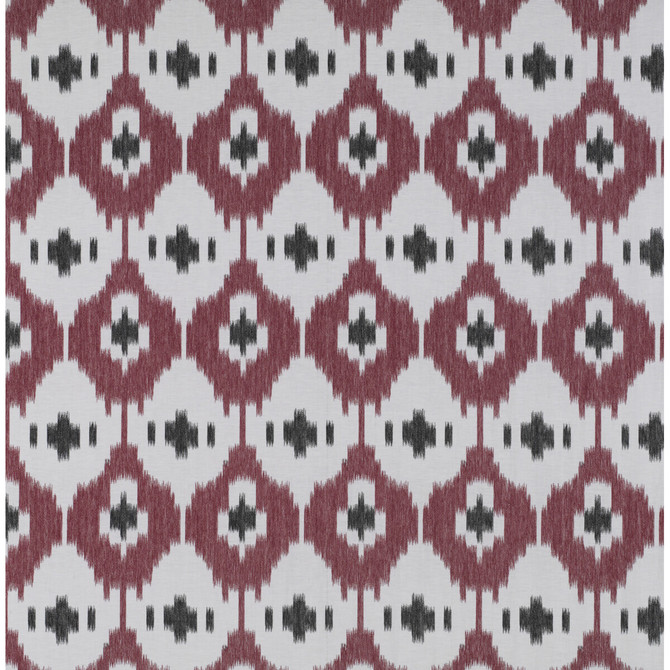 Panarea Rojo/Onyx by Gaston Y Daniela Designer Fabric TIERRAS LINEN - 90%;VISCOSE - 10% Turkey Horizontal: 9.44 and Vertical: 14.96 118 - Swanky Fabrics -