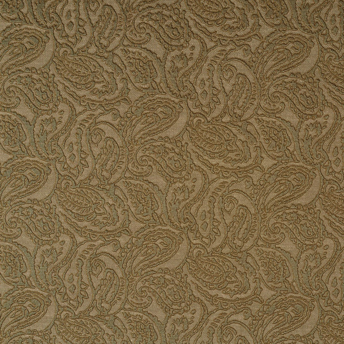5576 Sage/Paisley by Charlotte Designer Fabric Enchanted Gardens & Ring Book Page #16 75% Cotton, 25% Polyester Asia Exceeds 70,000 Wyzenbeek Rubs (Heavy Duty) Horizontal: 14" x Vertical: 6.5" 54 Inches - Swanky Fabrics -