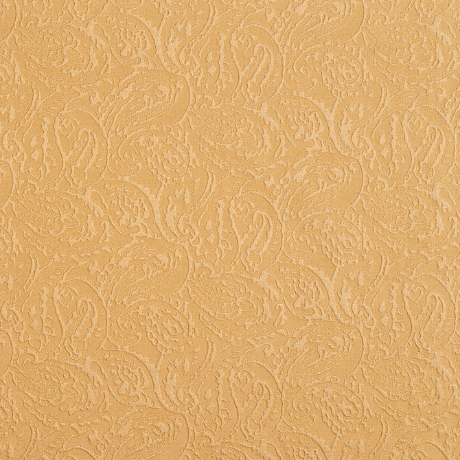 5577 Gold/Paisley by Charlotte Designer Fabric Enchanted Gardens 75% Cotton, 25% Polyester Asia Exceeds 70,000 Wyzenbeek Rubs (Heavy Duty) Horizontal: 14" x Vertical: 6.5" 54 Inches - Swanky Fabrics -