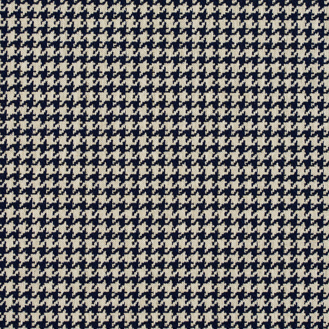 5859 Cobalt Houndstooth by Charlotte Designer Fabric Classic Patterns 52% Polyester, 48% Cotton Made In USA Exceeds 200,000 Wyzenbeek Rubs (Heavy Duty) Horizontal: .5" X Vertical: .5" 54 Inches - Swanky Fabrics -