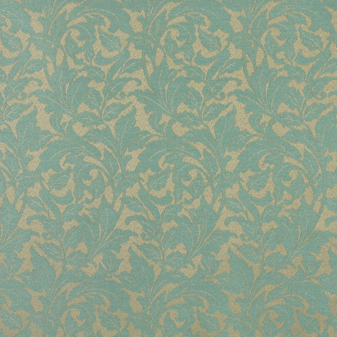 6600 Seafoam/Leaf by Charlotte Designer Fabric Outdoor/Indoor Oasis III 100% Woven Polyester Made In USA Exceeds 48,000 Wyzenbeek Rubs (Heavy Duty) Horizontal: 7.50" x Vertical: 20.0" 54 Inches - Swanky Fabrics -