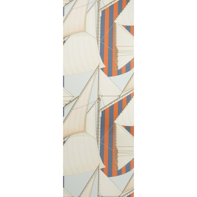 St Tropez Wp Slate/Spice by Lee Jofa Designer Wallcovering SUZANNE KASLER THE RIVIERA COLLECTION CELLULOSE - 60%;POLYESTER - 24%;MINERAL FILLERS - 12%;BINDER - 4% Italy Horizontal: 26.77 and Vertical: 37.8 26.77 - Swanky Fabrics -