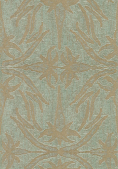 Lily Branch Aqua by Lee Jofa Modern Designer Fabric
