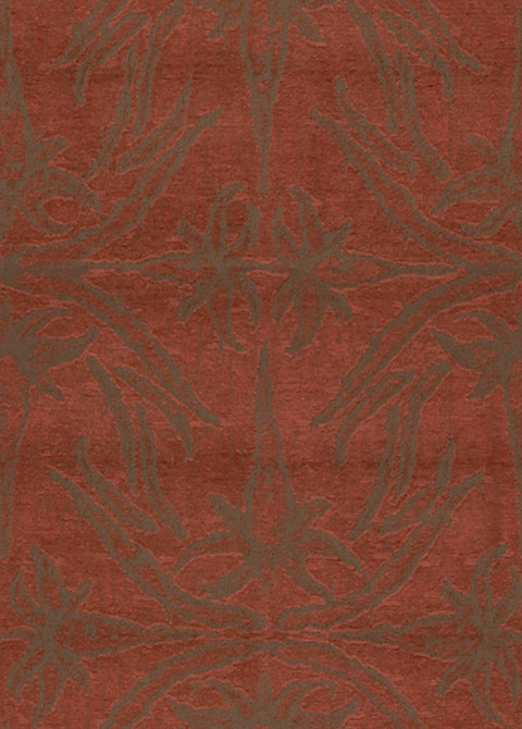 Lily Branch Red by Lee Jofa Modern Designer Fabric