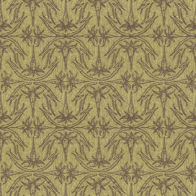 Lily Branch Lime by Groundworks Designer Fabric ALLEGRA HICKS II COLLECTION VISCOSE - 53%;POLYESTER - 25%;COTTON - 22% Italy MEDIUM Horizontal: 13.75 and Vertical: 19.75 55 - Swanky Fabrics -