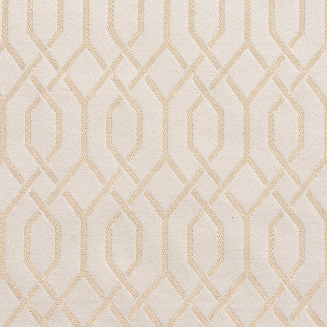 D188 Ivory Lattice by Charlotte Designer Fabric Sateens 100% Woven Polyester Asia Exceeds 100,000 Wyzenbeek Rubs (Heavy Duty) Horizontal: 2" x Vertical: 2.75" 54 Inches - Swanky Fabrics -
