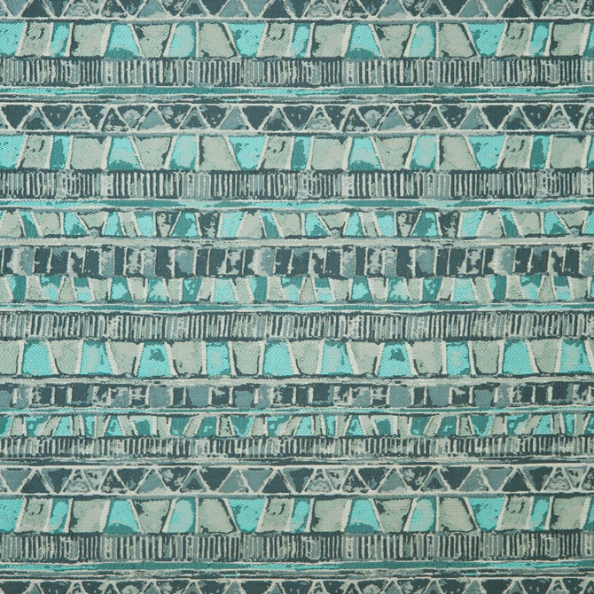 CB800-127 by Charlotte Designer Fabric Shades of Teal 85% Polyester, 15% Rayon Asia Exceeds 110,000 Wyzenbeek Rubs (Heavy Duty) Horizontal: 7" x Vertical: 11.5" 54 Inches - Swanky Fabrics -