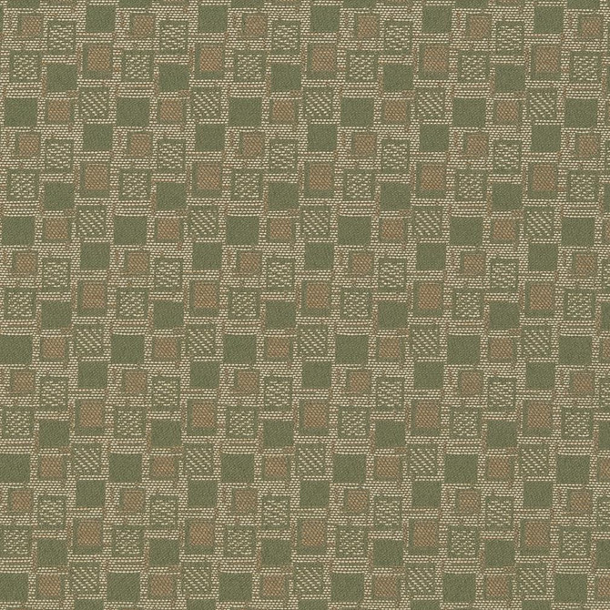D926 Squares/Sage by Charlotte Designer Fabric Durables III 100% Woven Polyester Made In USA Exceeds 100,000 Wyzenbeek Rubs (Heavy Duty) Horizontal 1.75" x Vertical 1.75" 54 Inches - Swanky Fabrics -