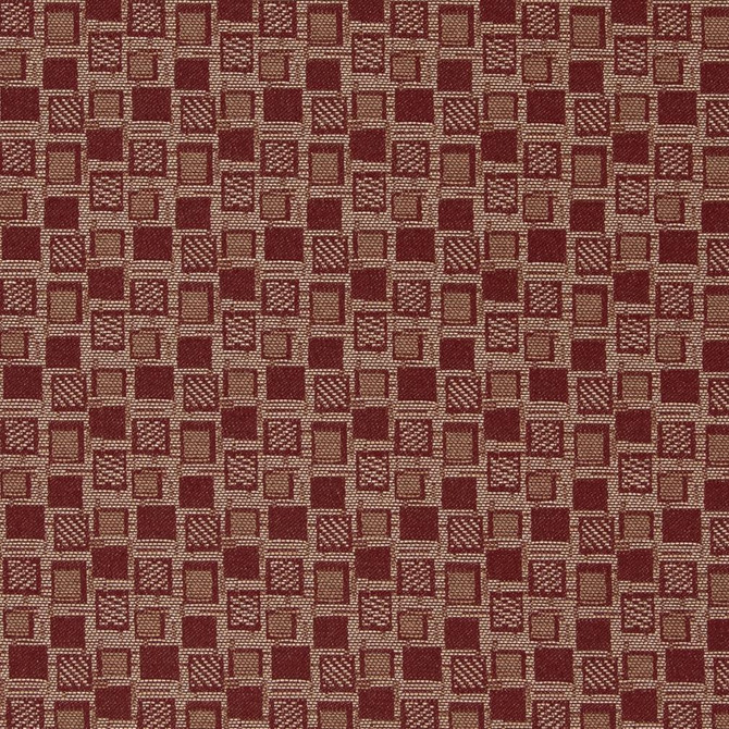 D928 Squares/Spice by Charlotte Designer Fabric Durables III 100% Woven Polyester Made In USA Exceeds 100,000 Wyzenbeek Rubs (Heavy Duty) Horizontal 1.75" x Vertical 1.75" 54 Inches - Swanky Fabrics -