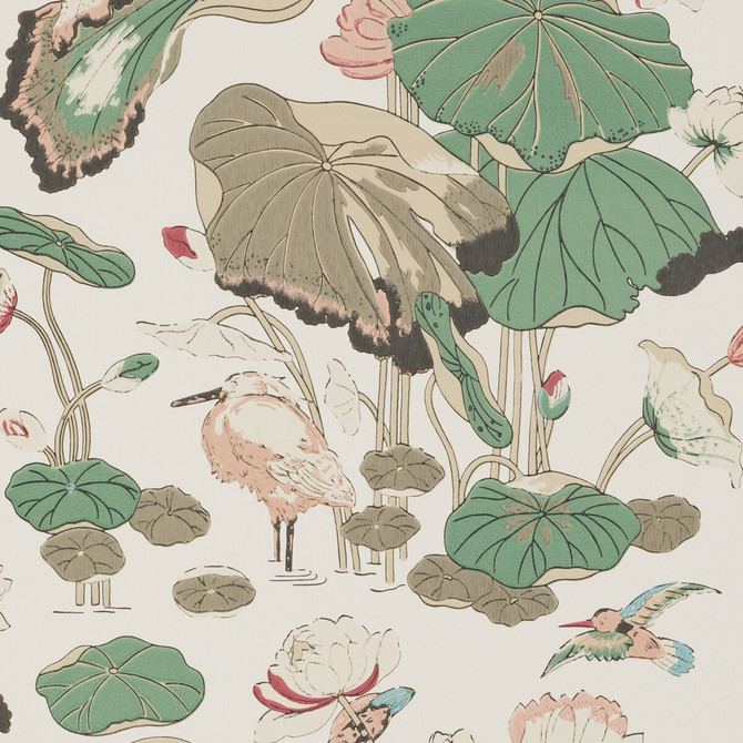 Nympheus Soft Blush by G P & J Baker Designer Wallcovering SIGNATURE PAPER - 100% United Kingdom - Horizontal: 20.488 and Vertical: 24.034 20.488 - Swanky Fabrics -