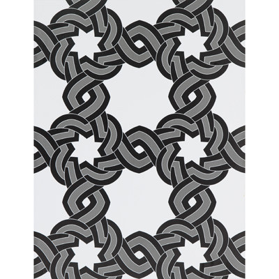 Tio Juan Blanco/Onyx by Gaston Y Daniela Designer Wallcovering