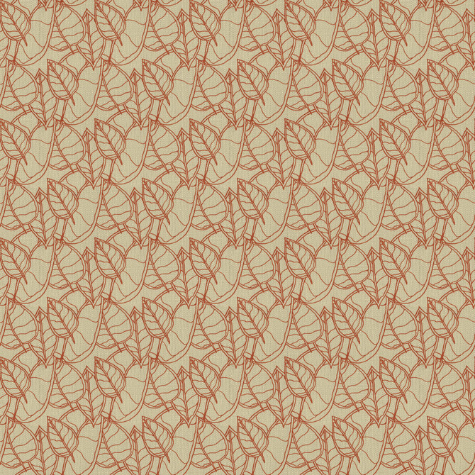 Fall Red by Groundworks Designer Fabric ALLEGRA HICKS II COLLECTION LINEN - 60%;COTTON - 30%;NYLON - 10% United Kingdom - Horizontal: 4 and Vertical: 5 55 - Swanky Fabrics -