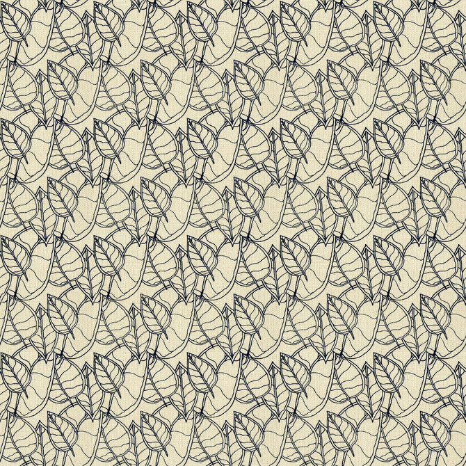 Fall Midnight by Groundworks Designer Fabric ALLEGRA HICKS II COLLECTION LINEN - 60%;COTTON - 30%;NYLON - 10% United Kingdom Horizontal: 4 and Vertical: 5 55 - Swanky Fabrics -