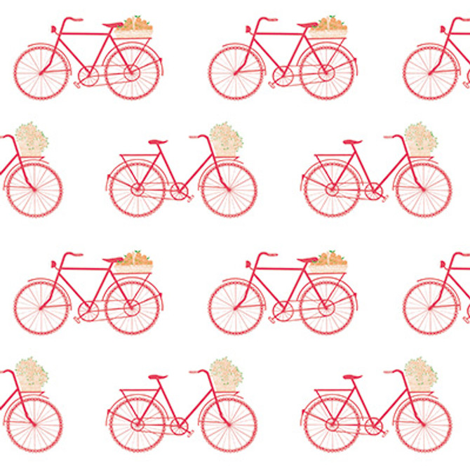Bicicletas Rosa by Gaston Y Daniela Designer Wallcovering