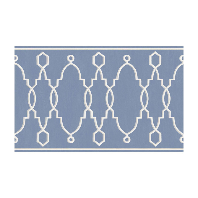 Parterre Border Cobalt Blue by Cole & Son Designer Wallcovering PAPER - 100% United Kingdom Horizontal: and Vertical: 15.7 - Swanky Fabrics -