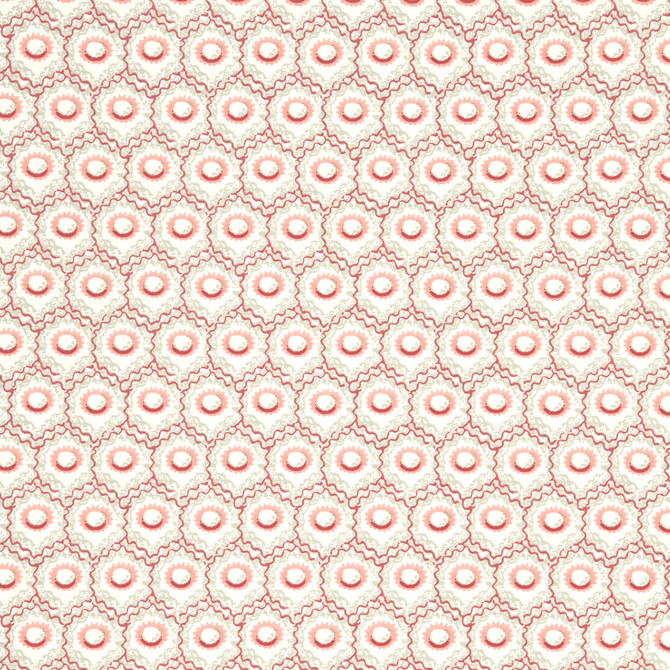 Hawkbury Red/Green by Baker Lifestyle Designer Wallcovering