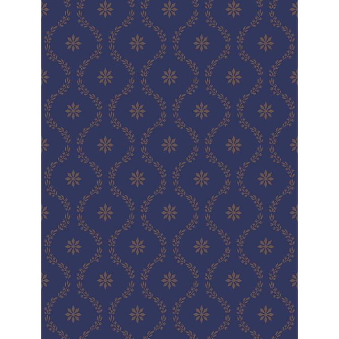 Clandon Navy by Cole & Son Designer Wallcovering - PAPER - 100% United Kingdom - Horizontal: - and Vertical: 5.5 21 - Swanky Fabrics -