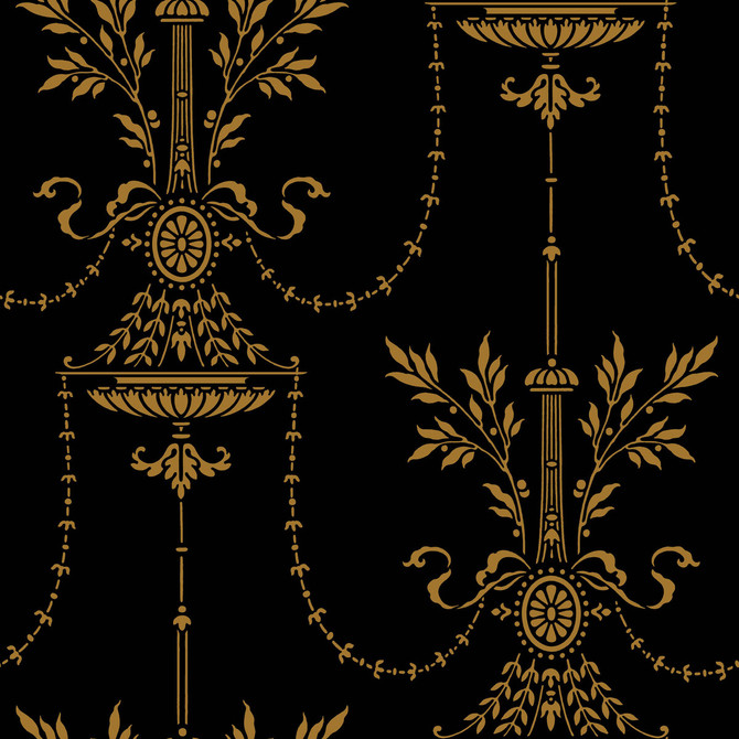 Dorset Noir by Cole & Son Wallcovering Cole & Son Wallcovering Dorset NoirWallcovering PAPER - 100% United Kingdom </p><p>Repeat: H: , V: 21 21 - Fabric Carolina -