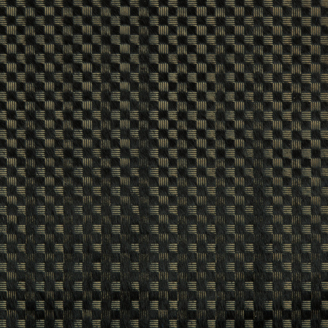 Delux Onyx/Gold by Groundworks Designer Fabric KELLY WEARSTLER LEATHER II LEATHER - 100% Italy - Horizontal: 0.31 and Vertical: 0.31 31.49 - Swanky Fabrics -