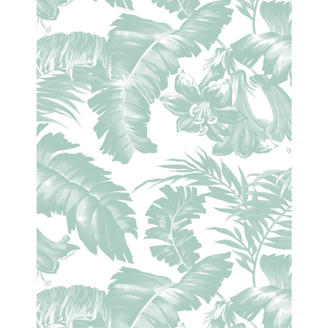 Plantation Azul Claro by Gaston Y Daniela Designer Wallcovering GASTON LIBRERIA VINYL - 100% Italy Horizontal: 0 and Vertical: 27.5 27.5 - Swanky Fabrics -