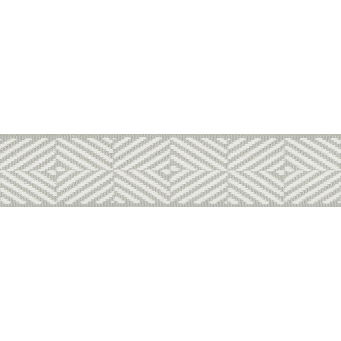 Beaumont Tape Mineral by Lee Jofa Designer Trim SUZANNE KASLER THE RIVIERA COLLECTION POLYESTER - 68%;COTTON - 32% United Kingdom Horizontal: 2 and Vertical: 1.18 2 - Swanky Fabrics -
