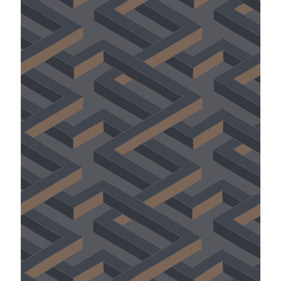 Luxor Charcoal by Cole & Son Designer Wallcovering